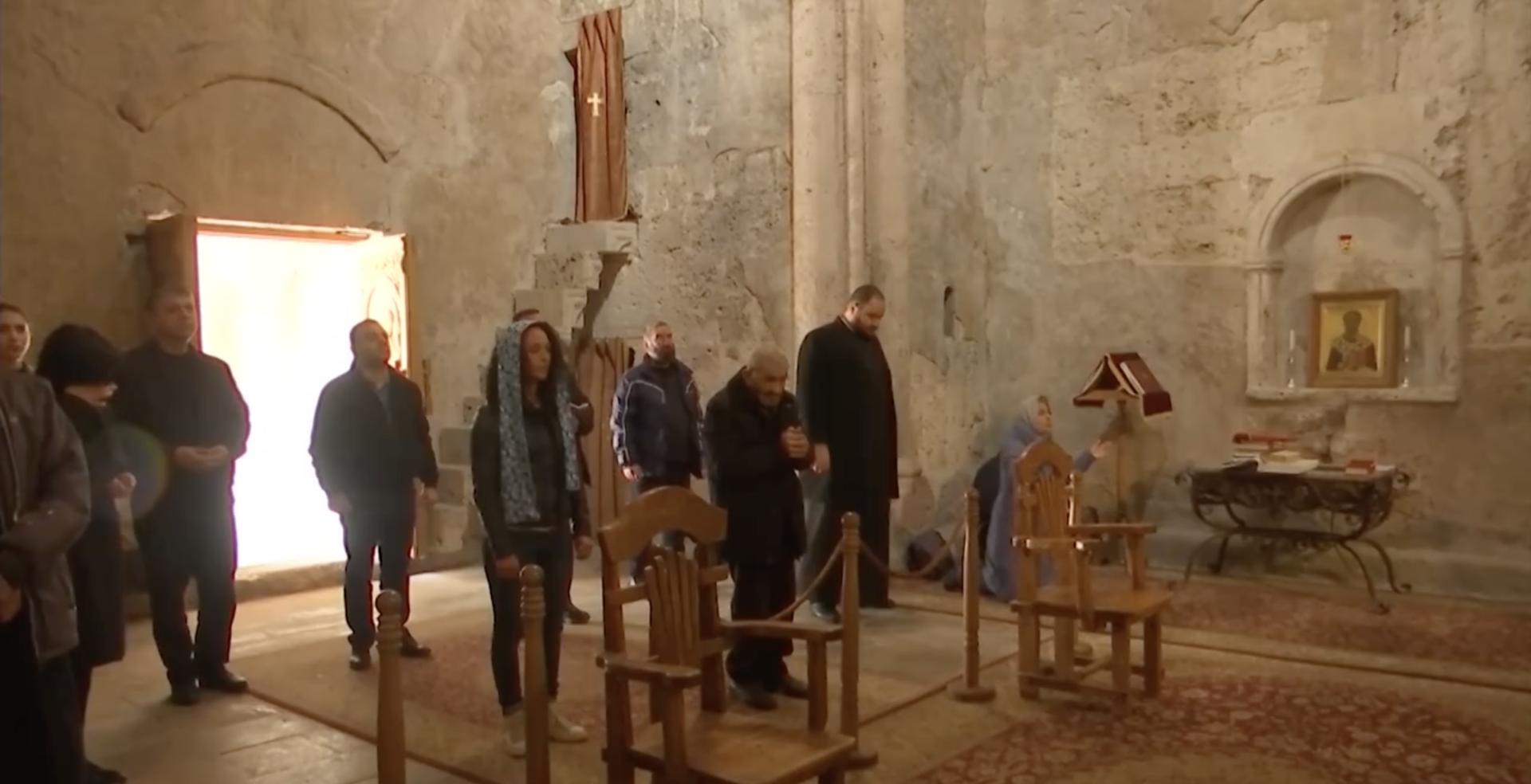 15 Armenian Pilgrims Visit The Dadivank Monastery In Occupied Karvachar.