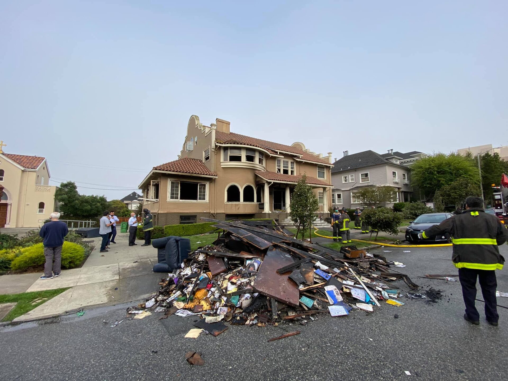 San Francisco Armenian Center Set Ablaze By Arsonists.