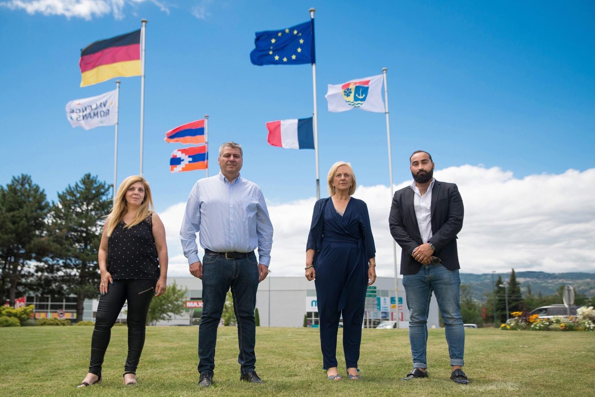 BREAKING NEWS: French Mayor Attacked by Group of Azeris, Threatening & Intimidating Her To Take Down Artsakh Flag.