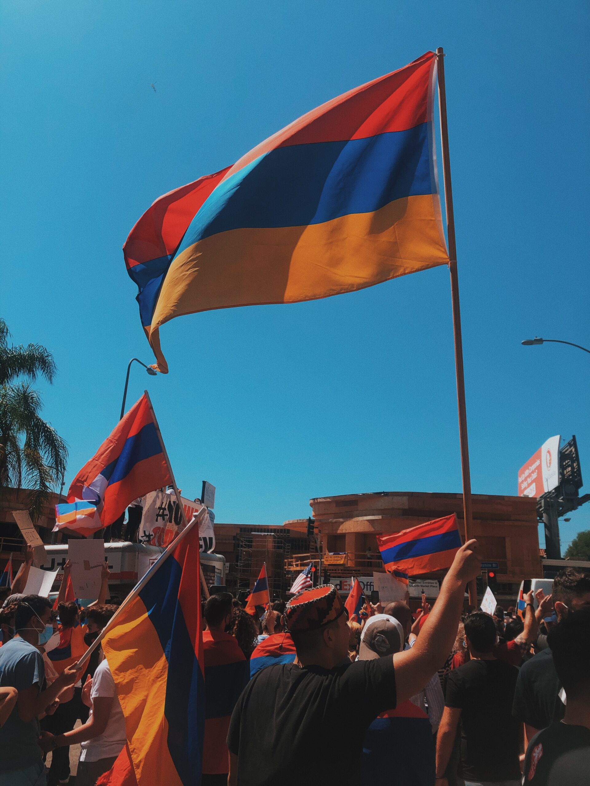 BREAKING NEWS: Thousands Of Armenians Attend AYF-WUS Protest Against Azeri Aggression In Los Angeles.