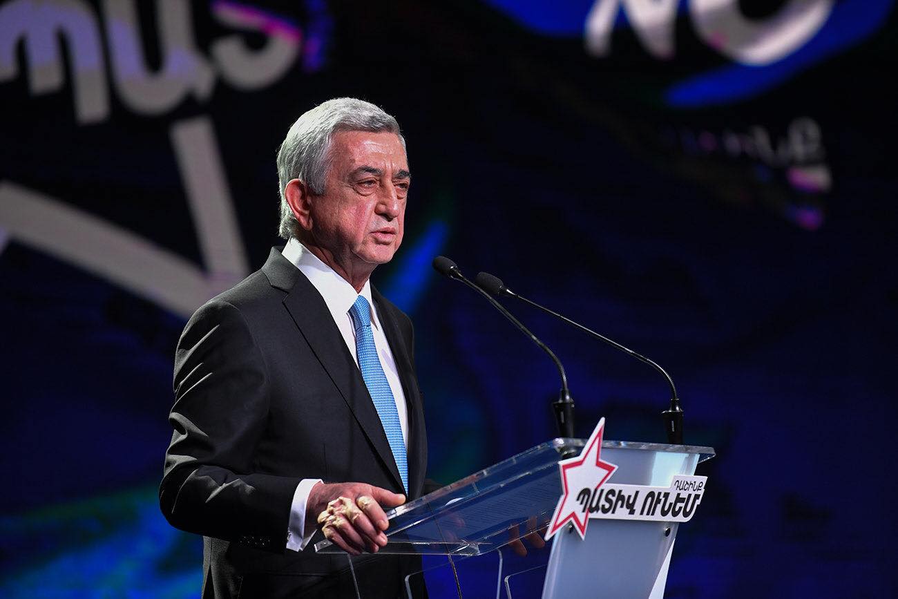 Sargsyan: This Election Is Between Having Or Not Having A State, Between Losing Or Not Losing Our Homeland.
