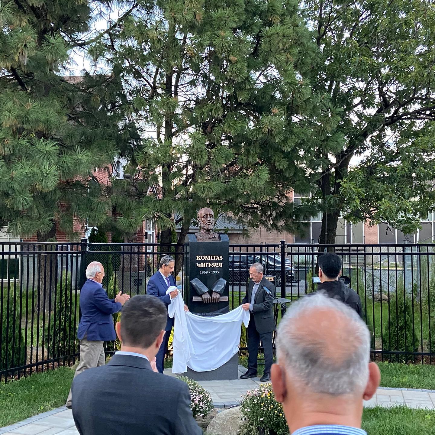 Statue Of Komitas Vartabed Unveiled In Montreal, Canada.