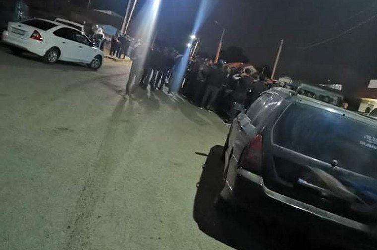 Armenians Block Georgia-Turkey Road To Stop Turkish Trucks From Supplying Weapons To Azerbaijan.