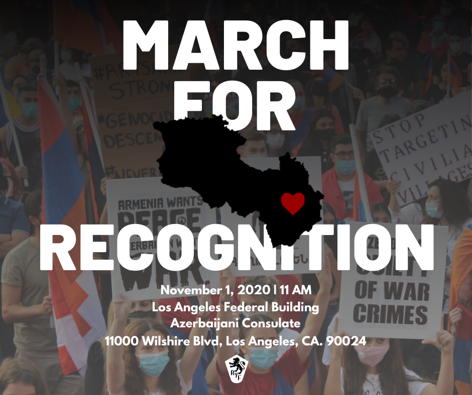 Armenians to March Tomorrow At 11 A.M. From Federal Building To Azeri Consulate To Protest Turkish & Azeri Aggression.