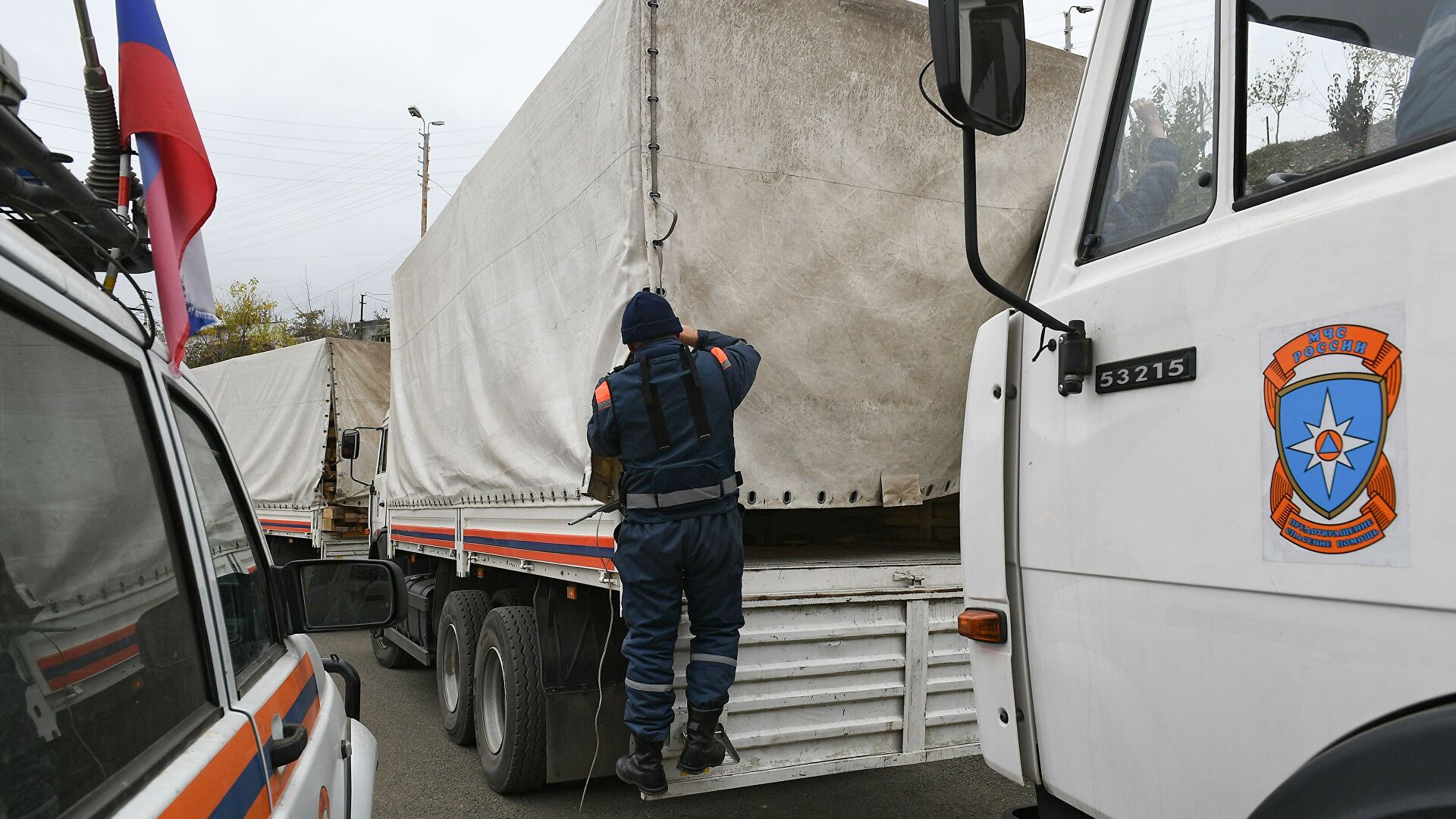 Russia Sends 300 Tons Of Construction Materials to Stepanakert & Occupied Shushi To Rebuild Infrastructure.