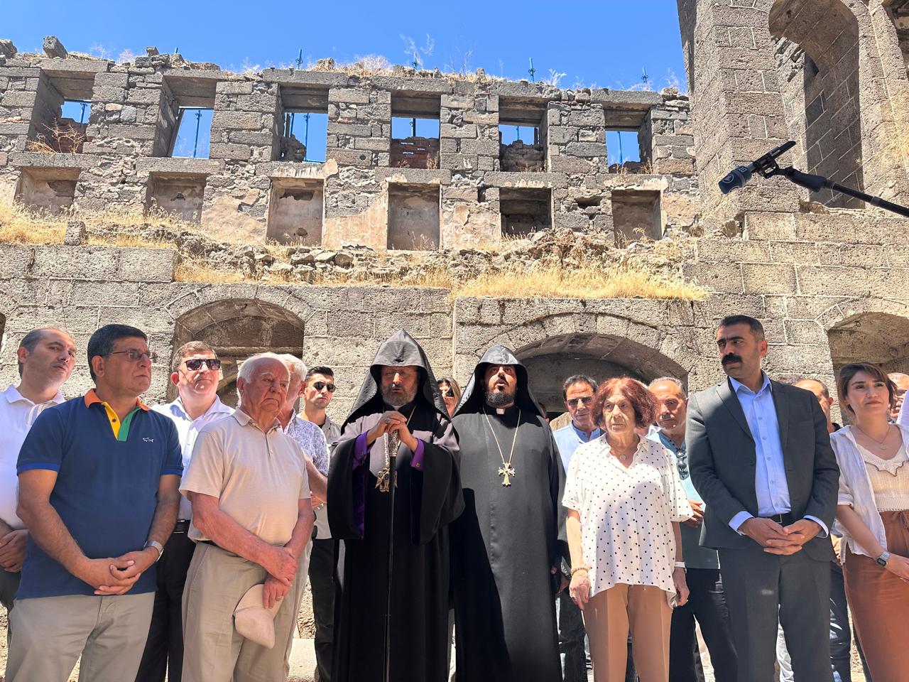 Restoration Begins On 508-Year-Old St. Sarkis Armenian Church In Dikranagerd, With A Prayer Led By Constantinople Armenian Patriarch