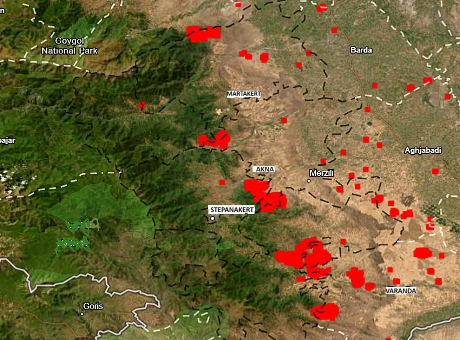 Wildfires Spread Across Occupied Artsakh, Threatening Over 100 Sites of Armenian Cultural Heritage, Including Ancient Monasteries & Monuments